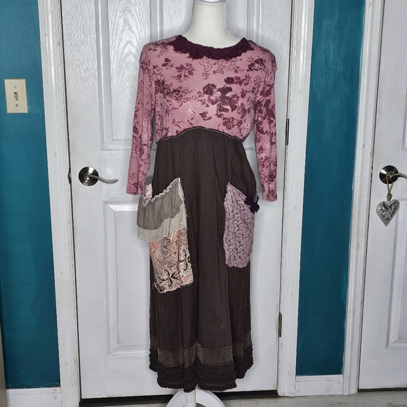 Handmade Upcycled Boho Dress Medium - Picture 11 of 11